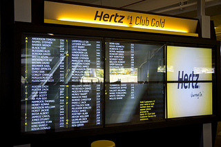Picture of Hertz #1 Club Gold signage