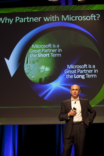 Chris Liddell, in action at Microsoft.