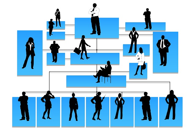 Diagram of an organization's hierarchy millenials