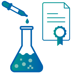 External accredited laboratory testing