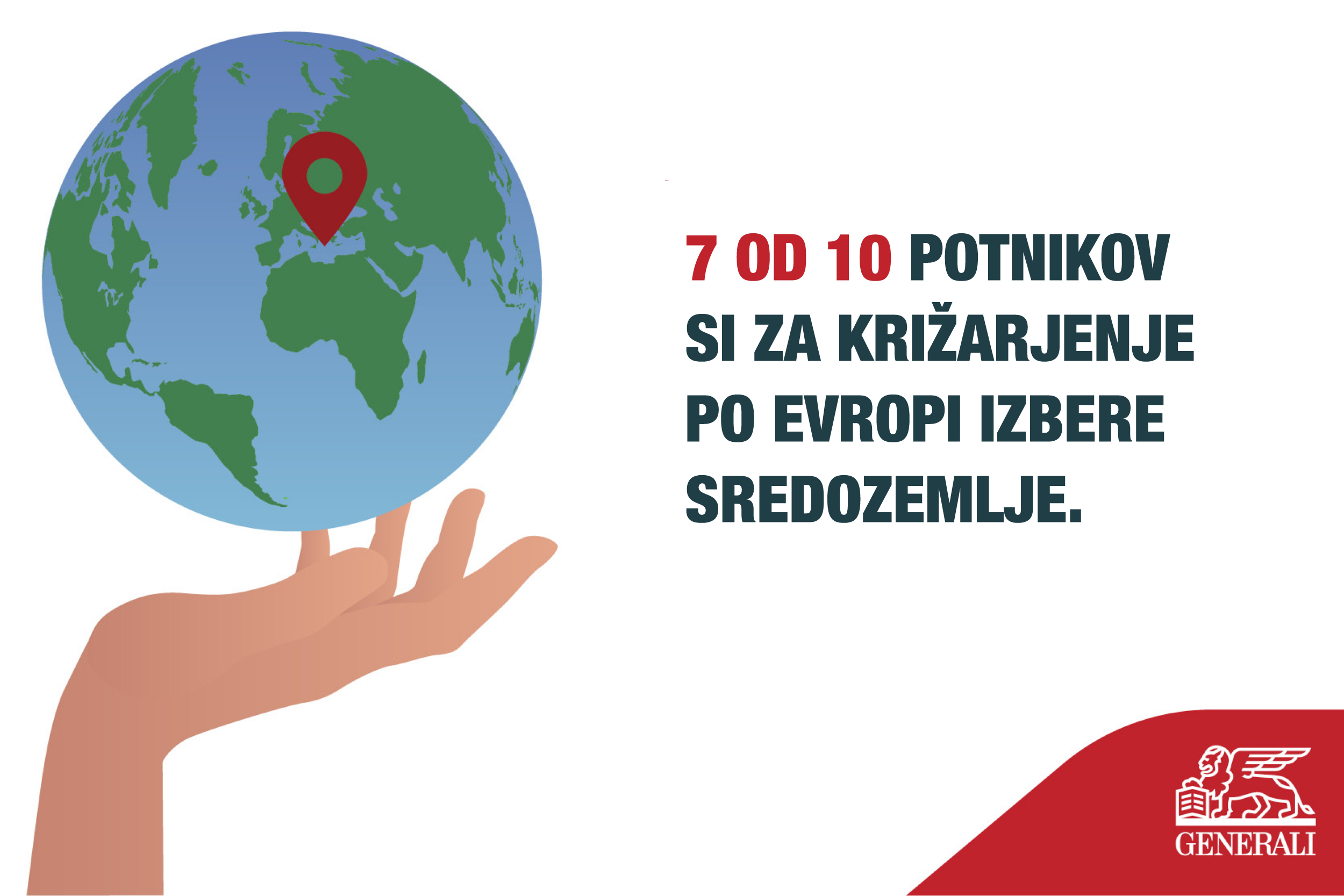 Grafika: 7 od 10 potnikov si za križarjenje po Evropi izbere Sredozemlje.