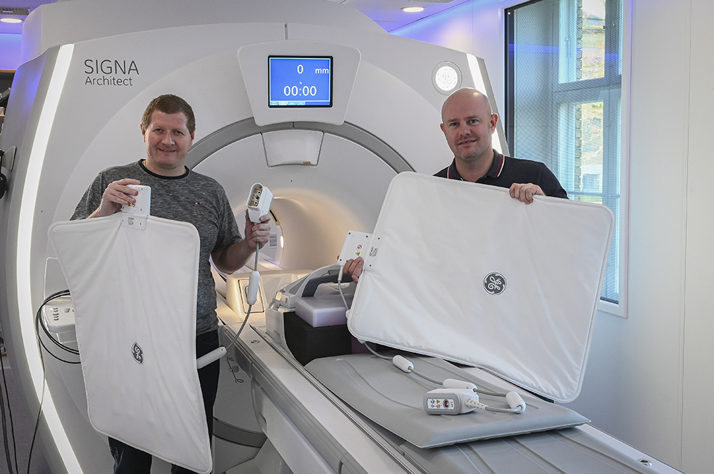 Progardia Healthcare med ny MR-scanner: SIGNA Architect samt de fleksible spoler, AIR coils fra GE Healthcare