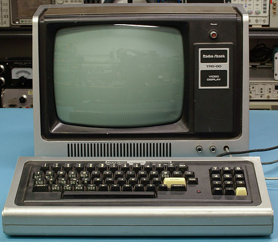 Tandy's original TRS-80 Micro Computer System, which was sold through its RadioShack subsidiary starting in 1977.