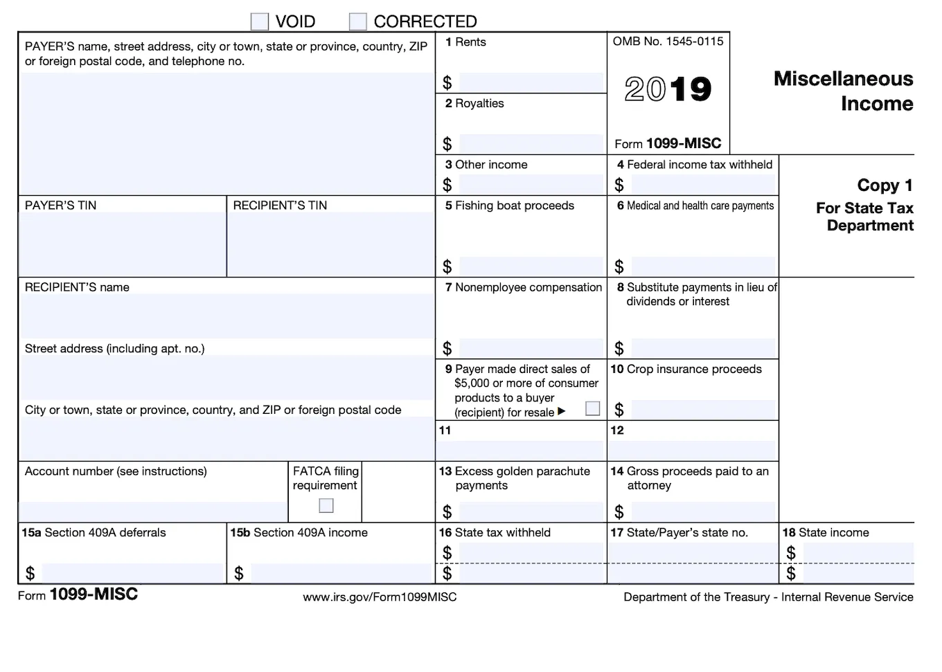 1099 MISC form