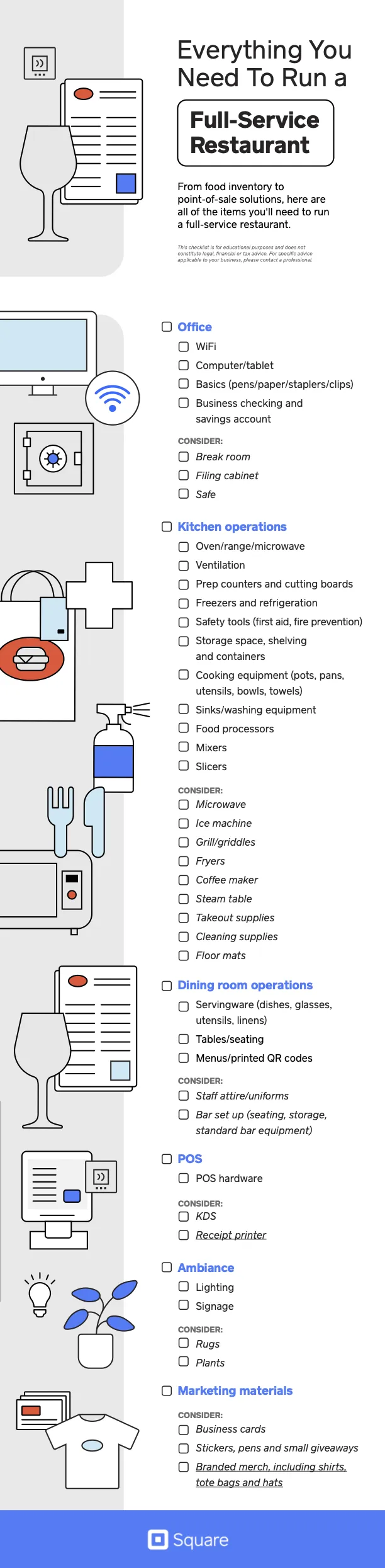 full service restaurant hardware guide