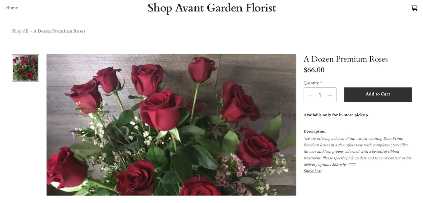 Florist ecomm store