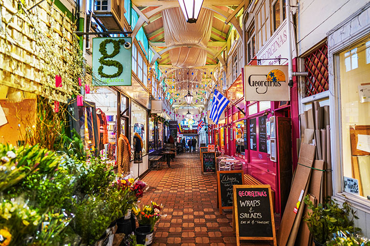 The Covered Market in Oxford can be visited come rain or shine