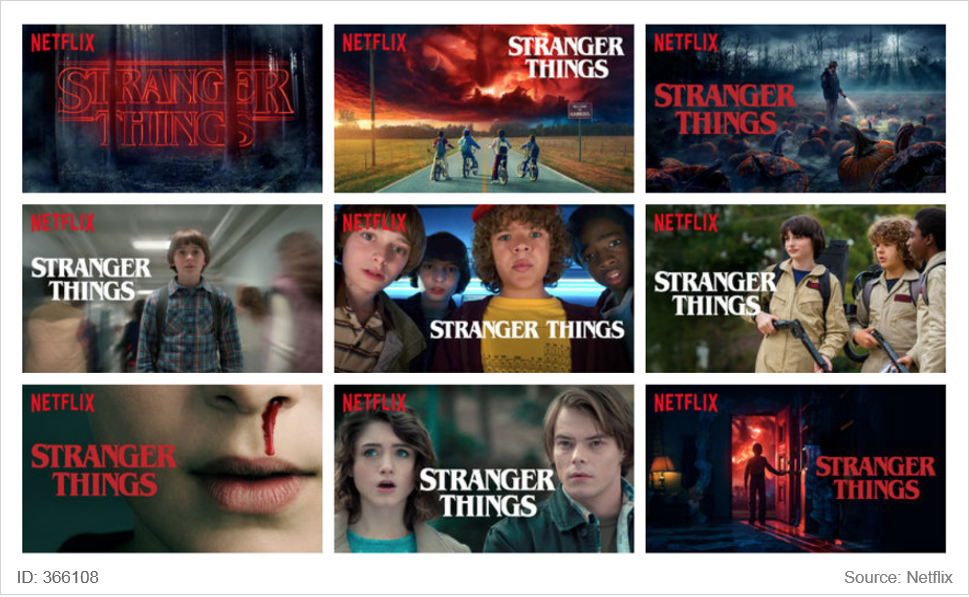 Netflix Stranger things example for personalization