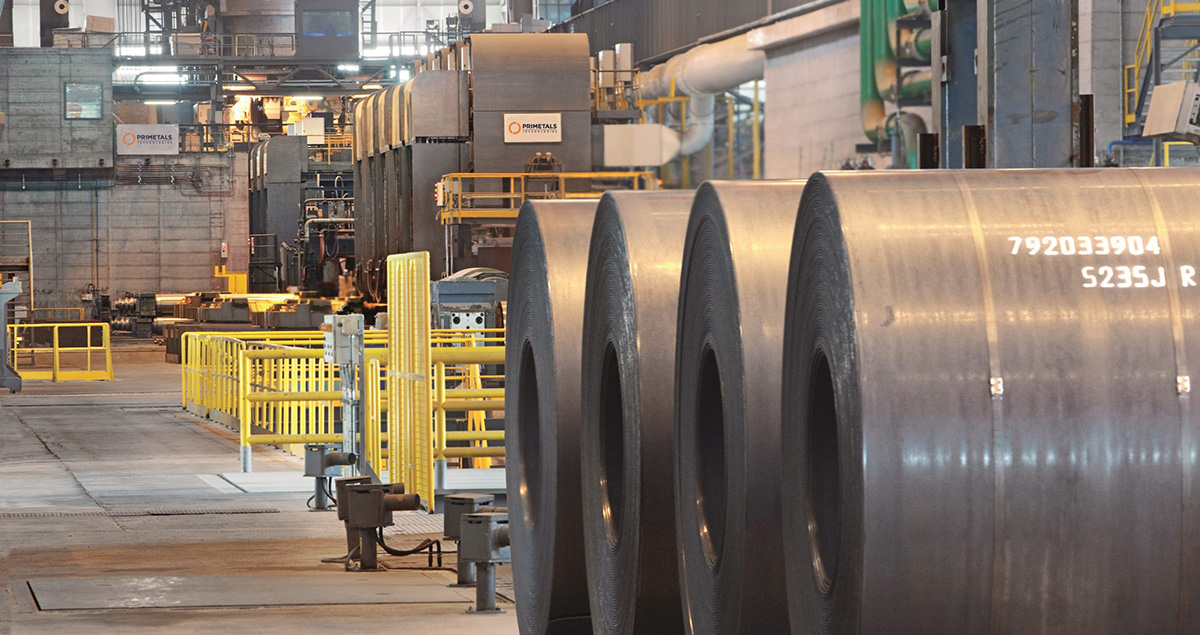 An Arvedi ESP line — combining the casting and rolling processes saves significant amounts of energy in steel production